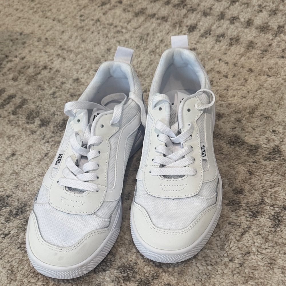 Vans Classic White Lace-Up Sneakers